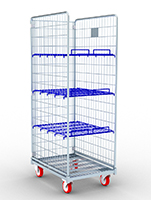 Display stand roll cages