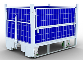 Multi-purpose container for internal transport 