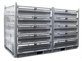 4 and 5 tiers single and double live chicken transport container